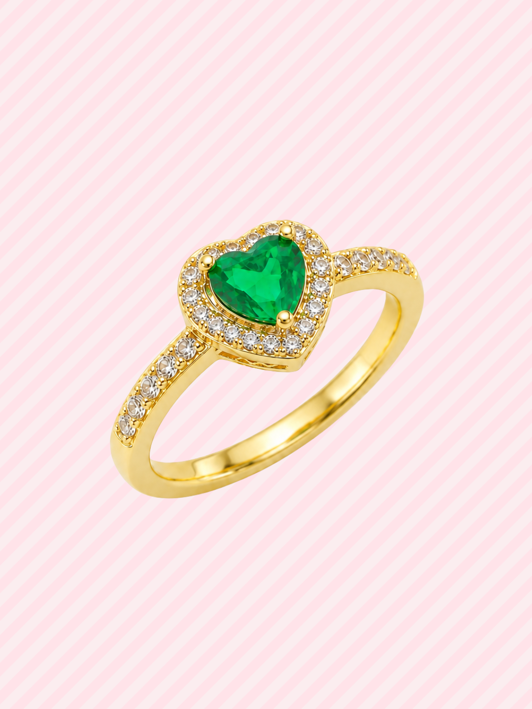 Anillo Corazón de Cristal