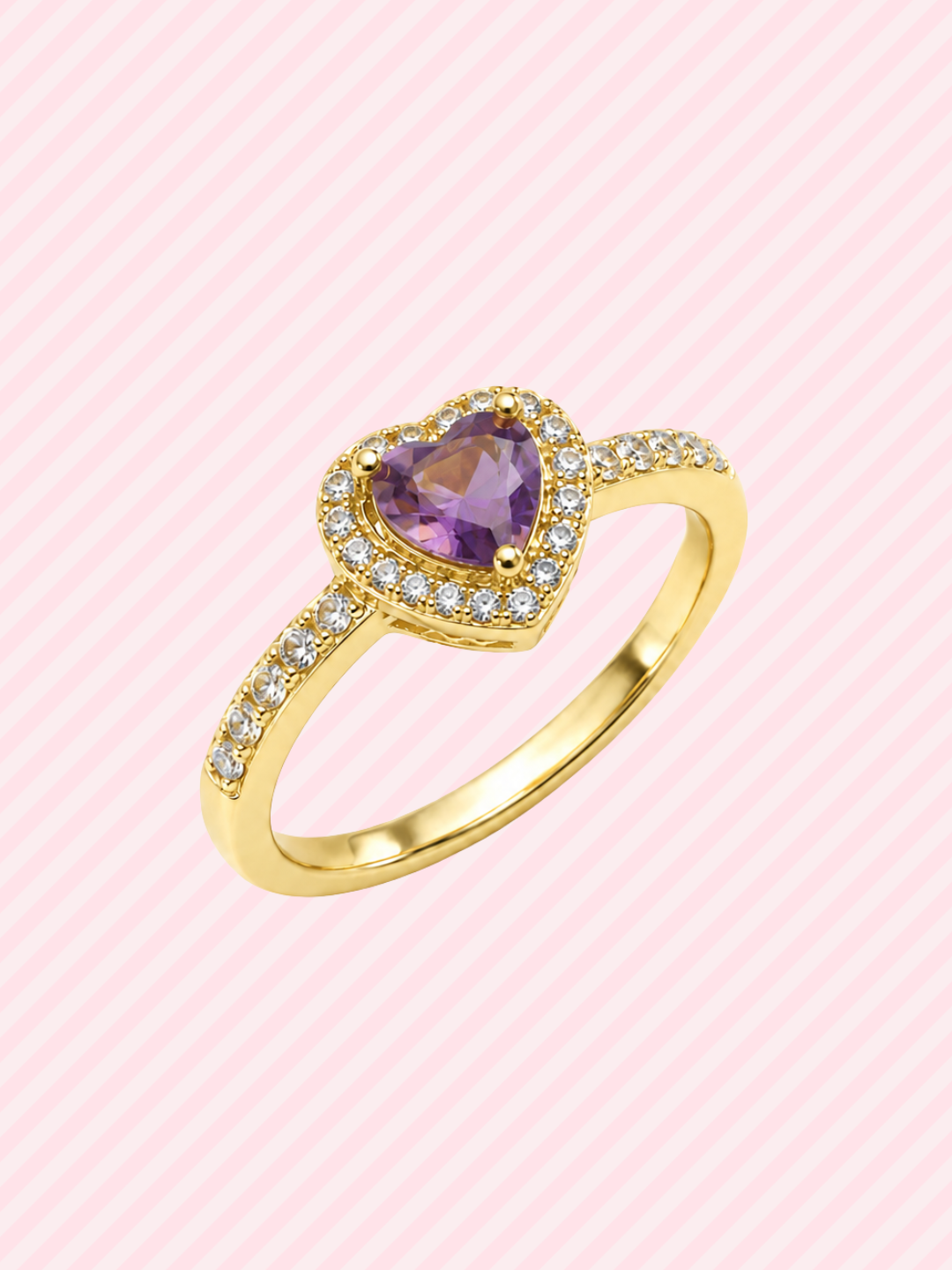 Anillo Corazón de Cristal