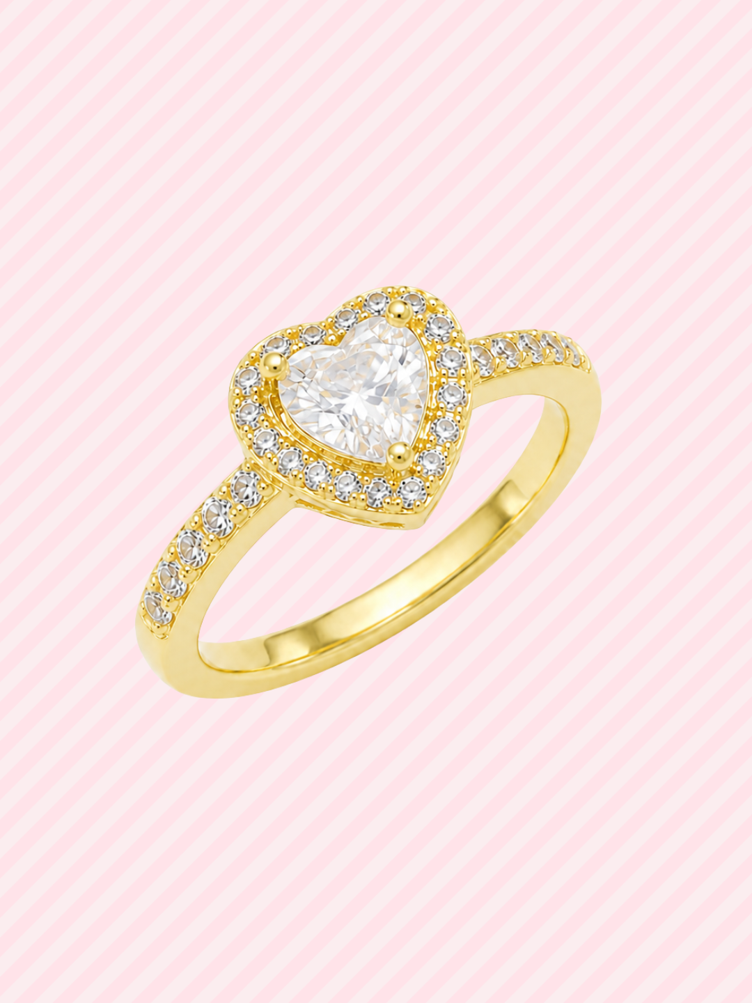 Anillo Corazón de Cristal