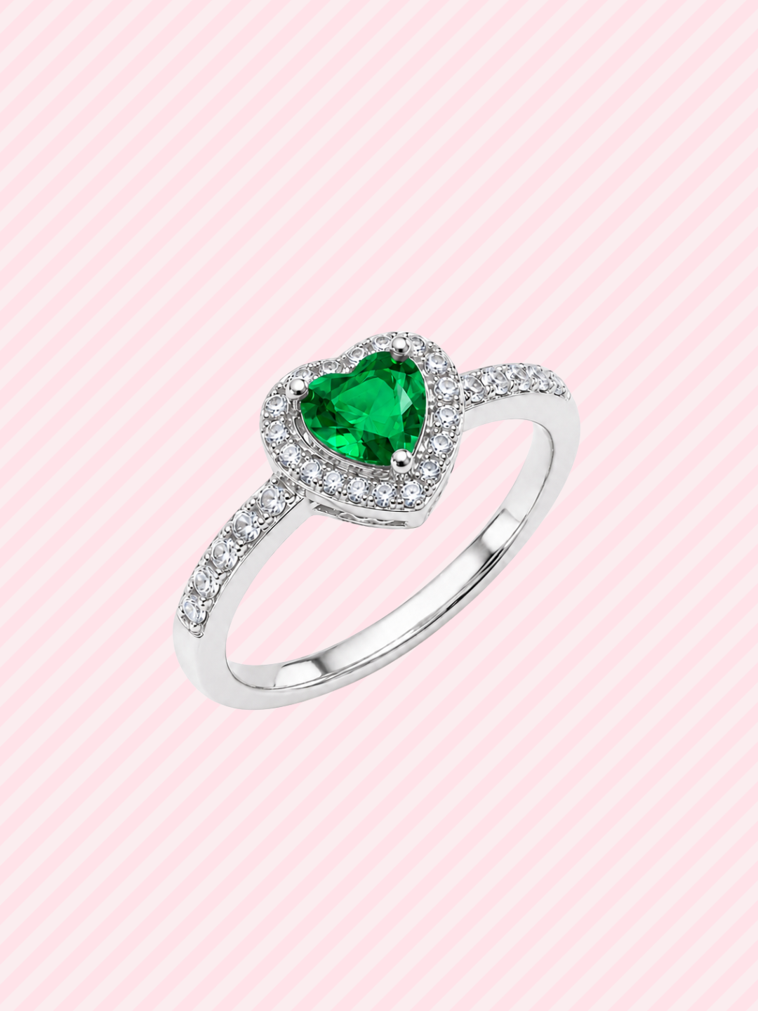 Anillo Corazón de Cristal