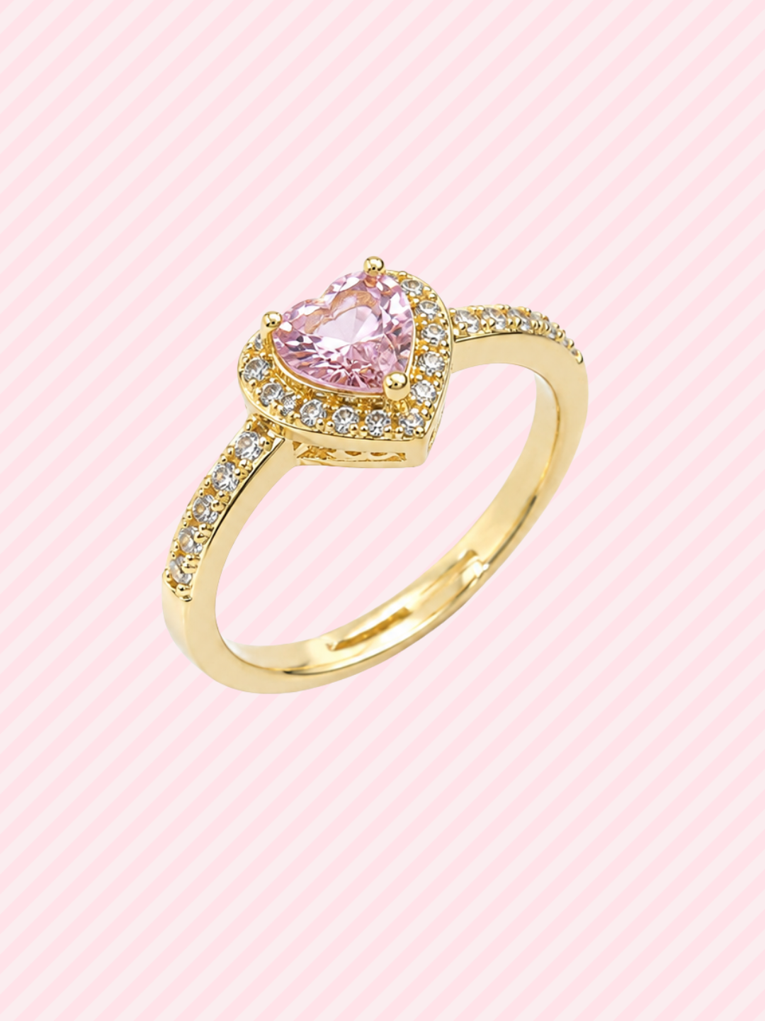Anillo Corazón de Cristal