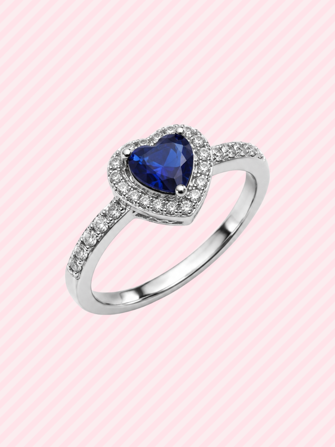 Anillo Corazón de Cristal