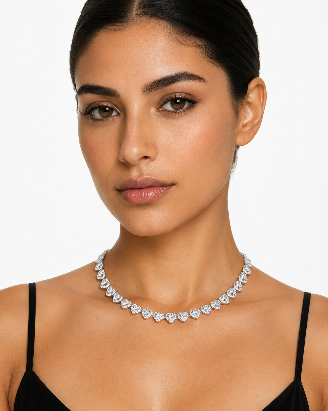 Collar Swarovski Colección Ariana Grande – Diamantado Corazones