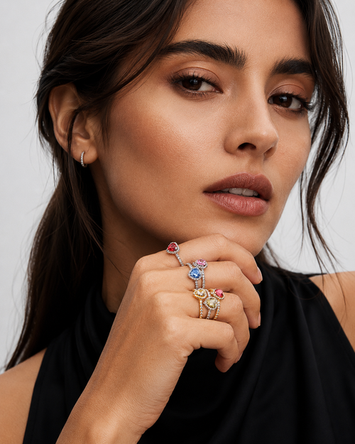 Anillo Corazón de Cristal